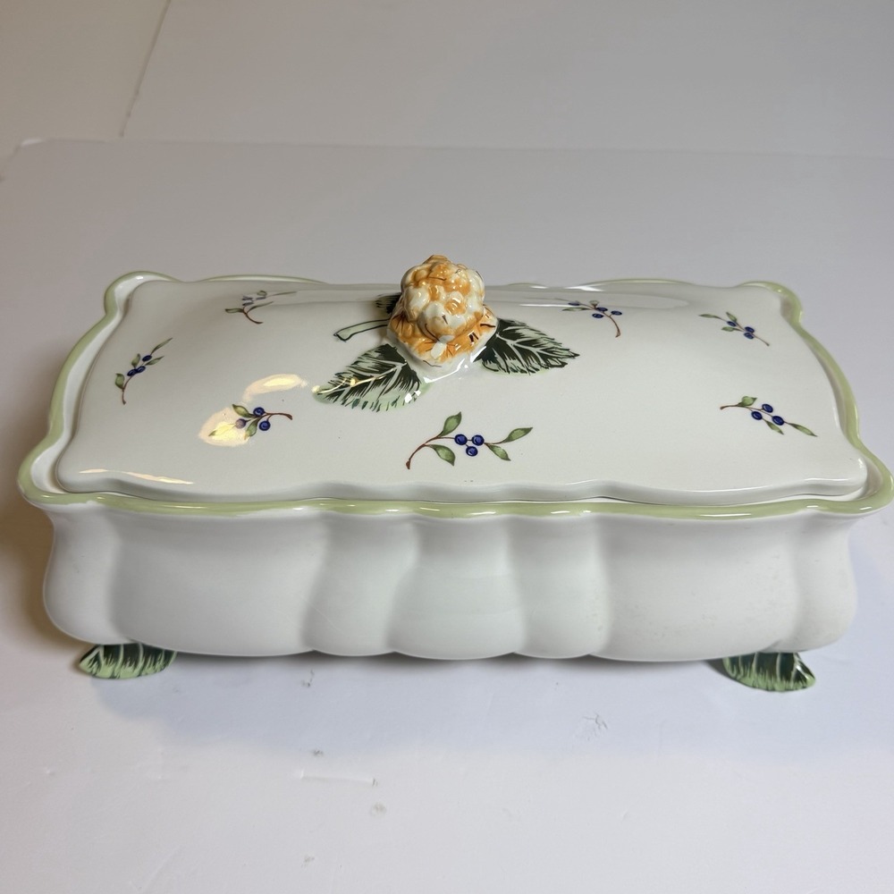 Princess House Vintage Garden Ceramic Floral Centerpiece Serveware (See Detail)